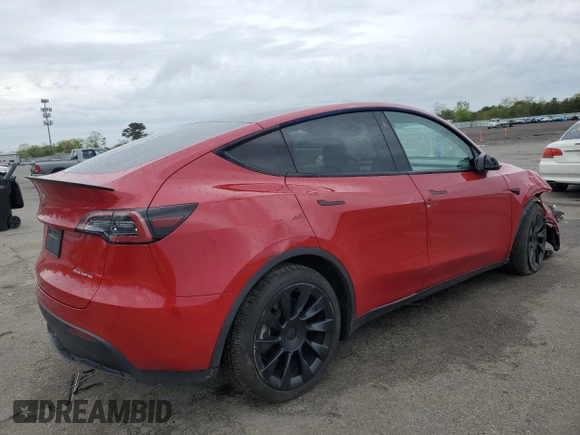 2022 Tesla Model Y Long Range z VIN 7SAYGDEE5NF388428, wystawiony jako Copart lot #56671385 z przebiegiem 17 250 mil mil oraz Szkody całkowita. Historia ofert i sprzedaży dostępna na DreamBid. Obrazek 3.