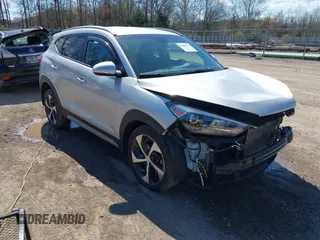 2018 Hyundai Tucson Sport with VIN KM8J33AL1JU817635, listed as a IAAI auction lot 41889913 with 78,255 mi miles. Bid and sale history available at carsss.com. Image 1.