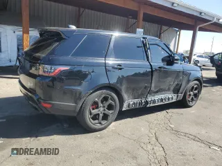 2020 Land Rover Range Rover Sport HSE with VIN SALWR2SU0LA899509, listed as a Copart auction lot 53535285 with 91,280 mi miles and Salvage title. Bid and sale history available at DreamBid. Image 3.