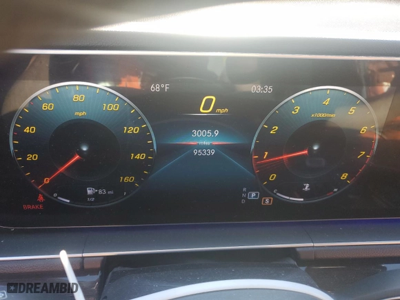 2020 Mercedes-Benz GLE with VIN 4JGFB4JB5LA209546, listed as a Copart auction lot 84443034 with NaN miles and Salvage Title. Bid and sale history available at carsss.com. Image 9.