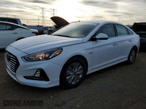 2018 Hyundai Sonata Hybrid SE with VIN KMHE24L3XJA080086, listed as a Copart auction lot 87439294 with 80,343 mi miles and Salvage Title. Bid and sale history available at carsss.com. Image 1.