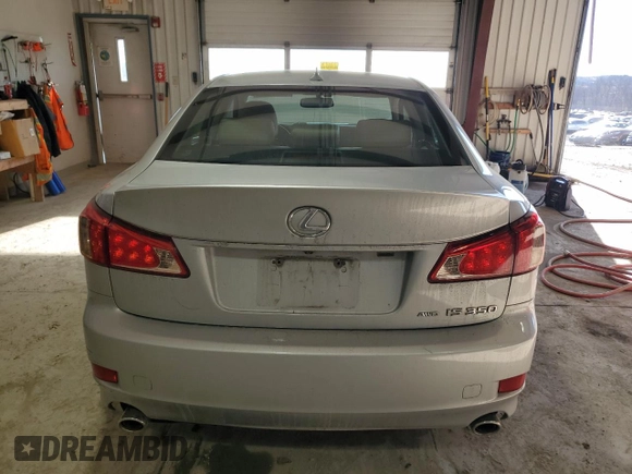 2012 Lexus IS 350 with VIN JTHCE5C2XC5002532, listed as a Copart auction lot 44149565 with 173,333 mi miles and Salvage title. Bid and sale history available at DreamBid. Image 6.