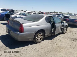 2006 Chevrolet Monte Carlo with VIN 2G1WN151469182893, listed as a Copart auction lot 67477724 with 134,567 mi miles and Salvage title. Bid and sale history available at DreamBid. Image 3.