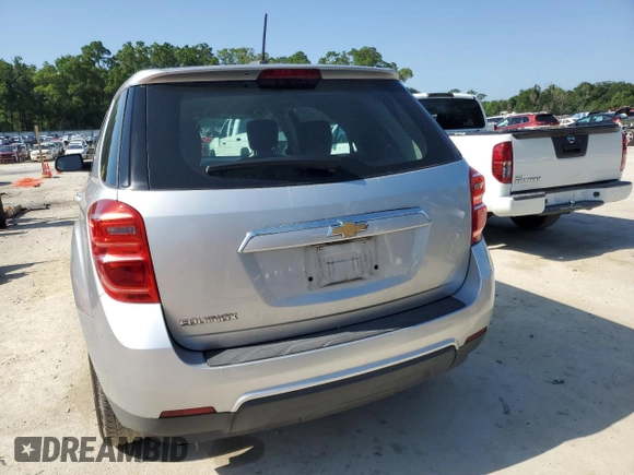 2017 Chevrolet Equinox LS with VIN 2GNALBEK0H1553742, listed as a Copart auction lot 54443965 with 133,884 mi miles and Salvage Title. Bid and sale history available at DreamBid. Image 6.