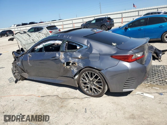 2016 Lexus RC 350 F Sport z VIN JTHHE5BC0G5012427, wystawiony jako Copart lot #48479805 z przebiegiem Nie podano mil oraz Szkody całkowita. Historia ofert i sprzedaży dostępna na DreamBid. Obrazek 2.