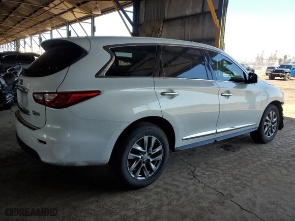 2014 Infiniti QX60 with VIN 5N1AL0MNXEC507359, listed as a Copart auction lot 50095575 with 171,094 mi miles and Salvage Title. Bid and sale history available at carsss.com. Image 3.