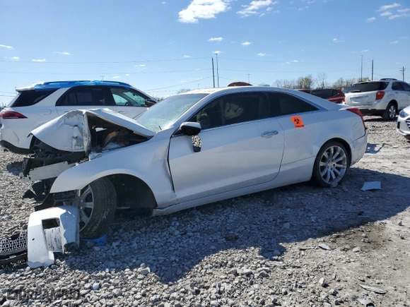 2015 Cadillac ATS Coupe Performance AWD with VIN 1G6AJ1R36F0115184, listed as a Copart auction lot 47236034 with 50,542 mi miles and Salvage Title. Bid and sale history available at carsss.com. Image 1.