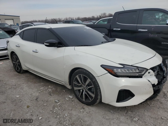 2022 Nissan Maxima SV with VIN 1N4AA6CV1NC504287, listed as a Copart auction lot 84907584 with 45,371 mi miles and Salvage Title. Bid and sale history available at carsss.com. Image 4.