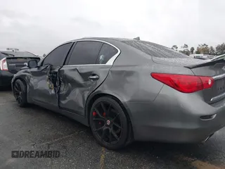 2014 Infiniti Q50 with VIN JN1BV7AP5EM688434, listed as a IAAI auction lot 41548512 with 110,846 mi miles. Bid and sale history available at carsss.com. Image 14.