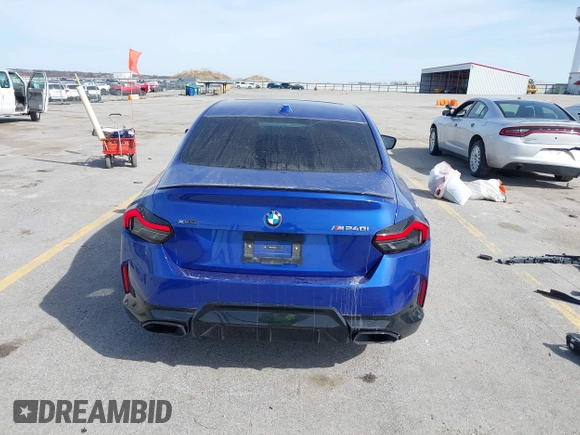 2024 BMW 2 Series M240i xDrive with VIN 3MW53CM06R8E49921, listed as a IAAI auction lot 41779620 with 18,066 mi miles and . Bid and sale history available at carsss.com. Image 17.