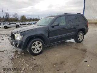 2005 Jeep Grand Cherokee Laredo with VIN 1J4HS48N05C505136, listed as a Copart auction lot 80583084 with 326,881 mi miles and Salvage Title. Bid and sale history available at carsss.com. Image 1.