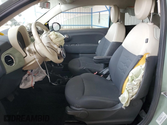 2013 FIAT 500 Pop with VIN 3C3CFFAR3DT534909, listed as a Copart auction lot 50593945 with 96,172 mi miles and Non repairable. Bid and sale history available at DreamBid. Image 7.