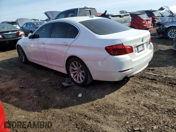 2014 BMW 5 Series 535i xDrive with VIN WBA5B3C57ED536661, listed as a Copart auction lot 48245365 with 117,070 mi miles and Salvage Title. Bid and sale history available at carsss.com. Image 2.