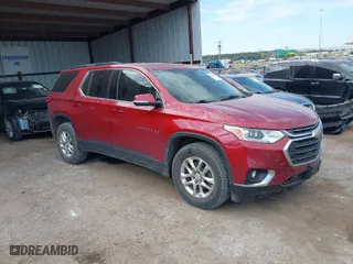 2019 Chevrolet Traverse LT Cloth with VIN 1GNERGKW9KJ259919, listed as a IAAI auction lot 40402725 with 114,645 mi miles. Bid and sale history available at carsss.com. Image 1.