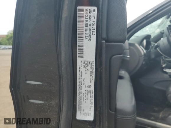 2021 Jeep Grand Cherokee Limited z VIN 1C4RJFBG9MC508313, wystawiony jako Copart lot #58907915 z przebiegiem Nie podano mil oraz Szkoda całkowita • Salvage title. Historia ofert i sprzedaży dostępna na DreamBid. Obrazek 13.