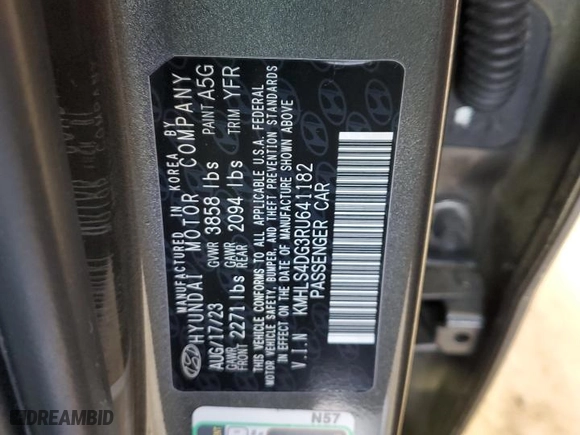 2024 Hyundai Elantra SEL with VIN KMHLS4DG3RU641182, listed as a Copart auction lot 52878065 with 0 mi miles and Clean Title. Bid and sale history available at carsss.com. Image 12.