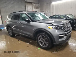 2023 Ford Explorer XLT with VIN 1FMSK8DH2PGA99063, listed as a Copart auction lot 48875855 with 50,106 mi miles and Salvage Title. Bid and sale history available at carsss.com. Image 4.