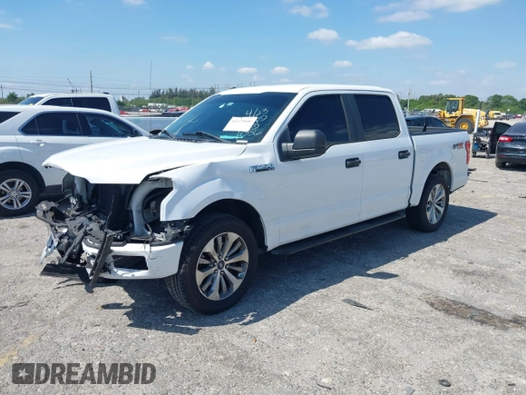 2018 Ford F-150 XL with VIN 1FTEW1CP8JKE91006, listed as a IAAI auction lot 42123840 with 76,806 mi miles and . Bid and sale history available at DreamBid. Image 2.