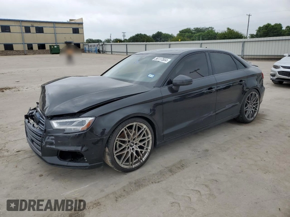 2020 Audi A3 with VIN WAUCUGFF4LA097155, listed as a Copart auction lot 56117554 with 74,100 mi miles and Salvage title. Bid and sale history available at DreamBid. Image 1.