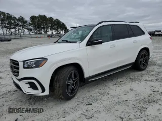 2025 Mercedes-Benz GLS with VIN 4JGFF5KE5SB316219, listed as a Copart auction lot 48843035 with 12 mi miles and Salvage Title. Bid and sale history available at carsss.com. Image 1.