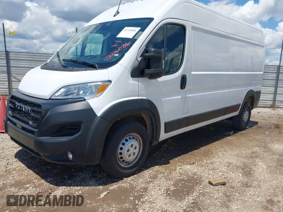 2024 Ram ProMaster Cargo Tradesman with VIN 3C6LRVDG0RE132209, listed as a IAAI auction lot 42216086 with 21,442 mi miles and . Bid and sale history available at DreamBid. Image 17.