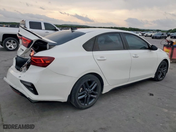 2021 Kia Forte GT-Line with VIN 3KPF34AD6ME285875, listed as a Copart auction lot 53080725 with 37,005 mi miles and Salvage Title. Bid and sale history available at carsss.com. Image 3.