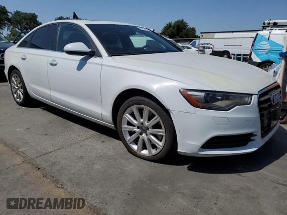 2014 Audi A6 Premium Plus with VIN WAUFMAFC5EN045299, listed as a Copart auction lot 59783855 with 117,488 mi miles and Clean title. Bid and sale history available at DreamBid. Image 4.