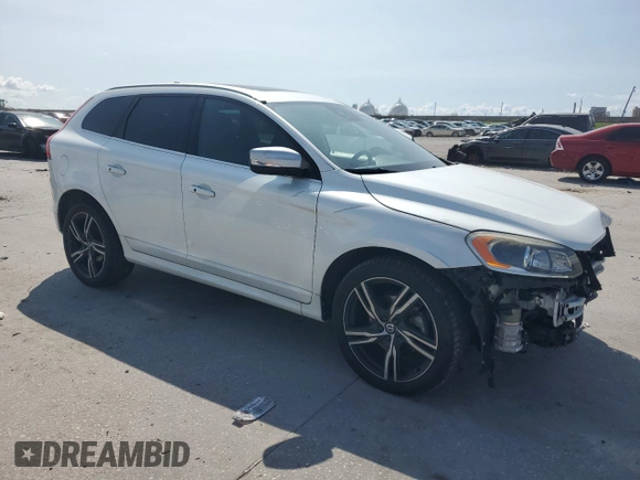 2017 Volvo XC60 R-Design with VIN YV449MRS4H2038508, listed as a Copart auction lot 59623895 with 72,194 mi miles and Salvage title. Bid and sale history available at DreamBid. Image 4.