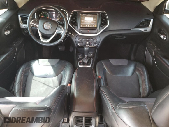 2015 Jeep Cherokee Trailhawk with VIN 1C4PJMBB5FW600455, listed as a Copart auction lot 53859365 with 164,420 mi miles and Salvage Title. Bid and sale history available at DreamBid. Image 8.