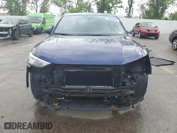 2021 Audi Q3 Premium with VIN WA1AUCF3XM1120717, listed as a Copart auction lot 54928885 with 25,833 mi miles and Salvage title. Bid and sale history available at DreamBid. Image 5.