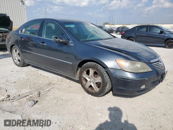 2007 Acura RL Tech Pkg with VIN JH4KB16647C002359, listed as a Copart auction lot 49576285 with 0 mi miles and Salvage Title. Bid and sale history available at carsss.com. Image 4.