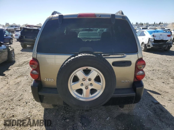 2005 Jeep Liberty Sport with VIN 1J4GK48K55W585730, listed as a Copart auction lot 48254745 with 173,010 mi miles and Clean Title. Bid and sale history available at carsss.com. Image 6.
