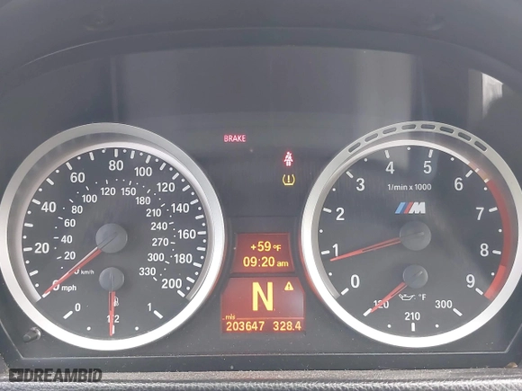 2009 BMW M3 with VIN WBSWD93539P361939, listed as a IAAI auction lot 41402024 with 203,647 mi miles. Bid and sale history available at carsss.com. Image 7.