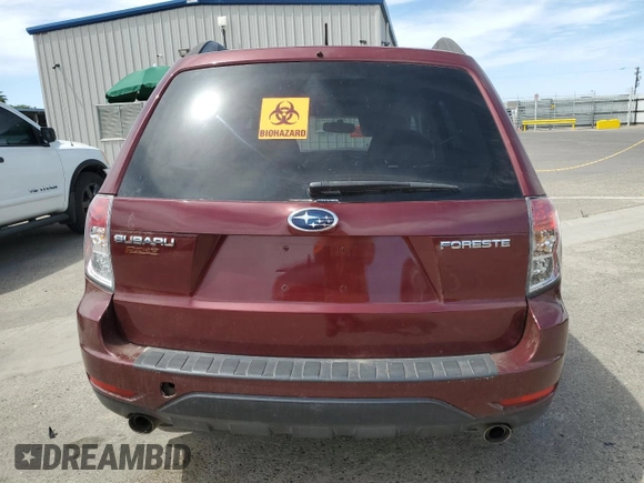 2009 Subaru Forester X with VIN JF2SH63639H796487, listed as a Copart auction lot 58366505 with 79,518 mi miles and Salvage title. Bid and sale history available at DreamBid. Image 6.