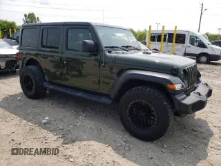 2021 Jeep Wrangler Unlimited Willys с VIN 1C4HJXDM4MW727070, выставлен на аукционе Copart как лот 60461275 с пробегом 42 078 миль миль и Списание • Salvage title. История ставок и продаж доступна на DreamBid. Изображение 4.