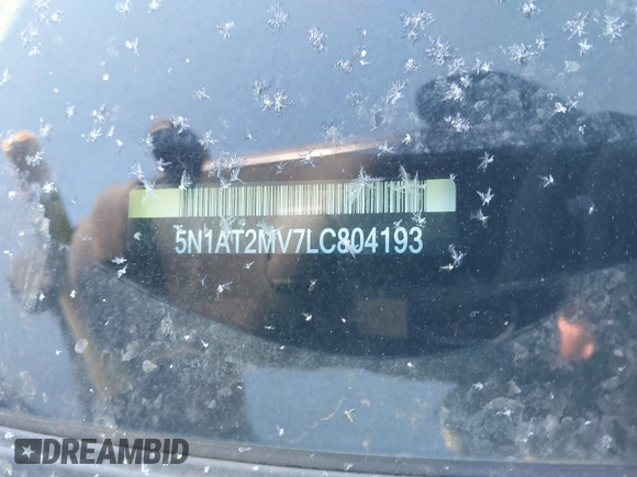 2020 Nissan Rogue SL with VIN 5N1AT2MV7LC804193, listed as a IAAI auction lot 41604830 with Not Provided miles and . Bid and sale history available at DreamBid. Image 17.