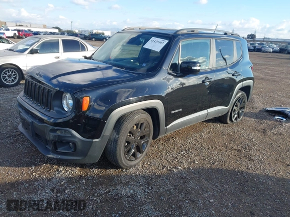 2017 Jeep Renegade Latitude with VIN ZACCJABB9HPE67907, listed as a IAAI auction lot 41425107 with 57,300 mi miles. Bid and sale history available at carsss.com. Image 17.