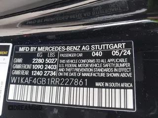 2024 Mercedes-Benz C 300 with VIN W1KAF4GB1RR227861, listed as a IAAI auction lot 41380978 with 6,890 mi miles and . Bid and sale history available at DreamBid. Image 9.
