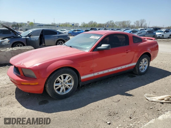 2006 Ford Mustang Standard with VIN 1ZVFT80N765252705, listed as a Copart auction lot 51769975 with 150,495 mi miles and Salvage Title. Bid and sale history available at carsss.com. Image 1.