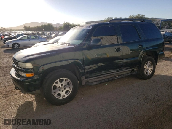 2003 Chevrolet Tahoe Z71 with VIN 1GNEK13TX3R172104, listed as a Copart auction lot 71269504 with 163,168 mi miles and Salvage Title. Bid and sale history available at carsss.com. Image 1.