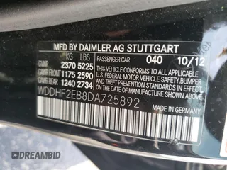 2013 Mercedes-Benz E-Class E 350 Luxury BlueTEC with VIN WDDHF2EB8DA725892, listed as a Copart auction lot 64178354 with 110,264 mi miles and Salvage Title. Bid and sale history available at carsss.com. Image 14.