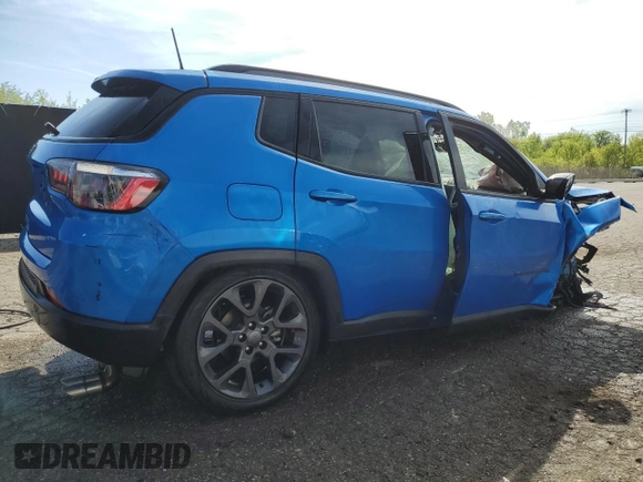 2021 Jeep Compass 80th Anniversary with VIN 3C4NJCEB4MT604223, listed as a Copart auction lot 55668035 with 87,801 mi miles and Clean title. Bid and sale history available at DreamBid. Image 3.