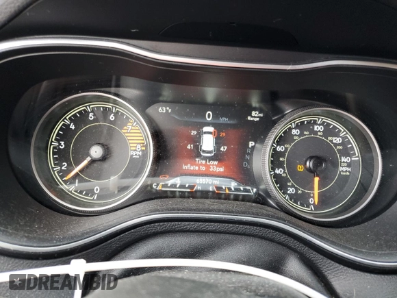 2019 Jeep Cherokee Limited z VIN 1C4PJMDX2KD351644, wystawiony jako Copart lot #55342865 z przebiegiem 65 570 mil mil oraz Szkoda całkowita • Salvage title. Historia ofert i sprzedaży dostępna na DreamBid. Obrazek 9.