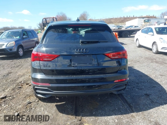 2024 Audi Q3 S line Premium Plus with VIN WA1EECF35R1155302, listed as a IAAI auction lot 41983419 with 7,929 mi miles and . Bid and sale history available at DreamBid. Image 17.