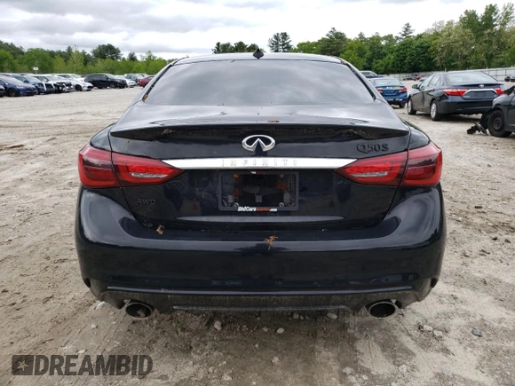 2019 Infiniti Q50 Luxe с VIN JN1EV7AR1KM590382, выставлен на аукционе Copart как лот 58008505 с пробегом 53 026 миль миль и Списание • Salvage title. История ставок и продаж доступна на DreamBid. Изображение 6.