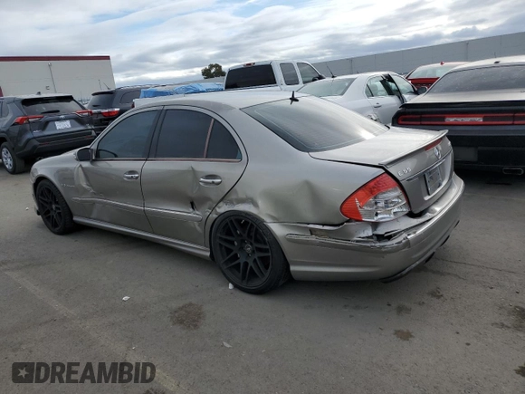2005 Mercedes-Benz E-Class 5.5L AMG with VIN WDBUF76J15A768563, listed as a Copart auction lot 46345505 with 108,947 mi miles and Salvage Title. Bid and sale history available at carsss.com. Image 3.