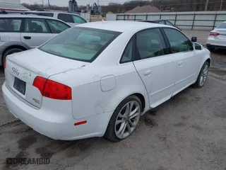 2008 Audi A4 2.0T with VIN WAUDF78E58A046158, listed as a IAAI auction lot 41510500 with 103,664 mi miles. Bid and sale history available at carsss.com. Image 4.