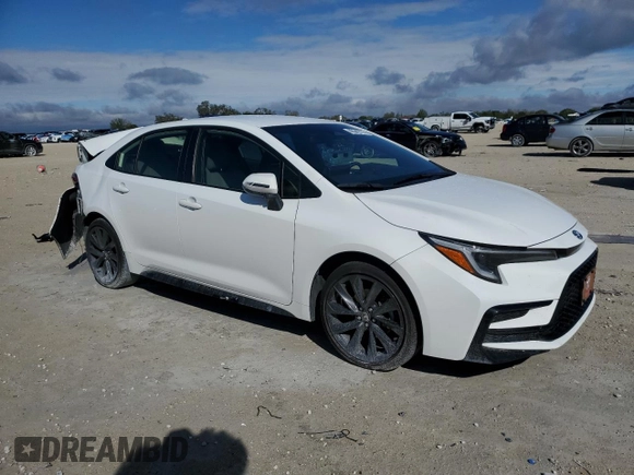 2023 Toyota Corolla Hybrid LE with VIN JTDBCMFE0PJ009313, listed as a Copart auction lot 46542735 with 74,526 mi miles and Non Repairable. Bid and sale history available at carsss.com. Image 4.