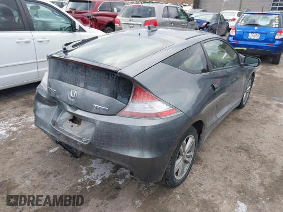2013 Honda CR-Z with VIN JHMZF1D40DS001277, listed as a IAAI auction lot 41352871 with 81,423 mi miles. Bid and sale history available at carsss.com. Image 4.