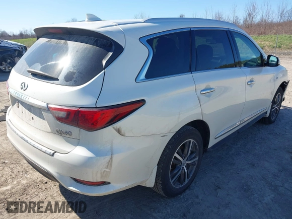 2019 Infiniti QX60 Luxe z VIN 5N1DL0MM1KC514667, wystawiony jako IAAI lot #42069954 z przebiegiem 85 975 mil mil oraz . Historia ofert i sprzedaży dostępna na DreamBid. Obrazek 4.
